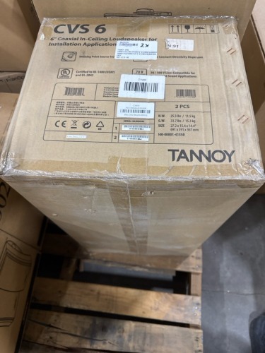 (2) Tannoy CV6 Speakers