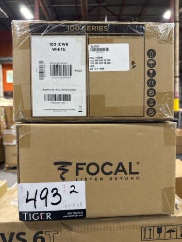 Focal 100 ICW8 In Ceiling Speakers (NIB)