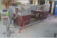 PROTOMACH PRODS/E Automatic Double Head saw for cutting frames , sash and shutters, w/10" conveyor