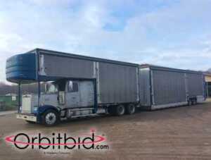 2009 Western Star 4900FA Enclosed Car Hauler Truck with Trailer 5KKHAECK19PAL6134