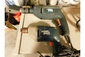 Black & Decker 1/2" Electric Drill, Black and Decker 3/8" Electric Drill