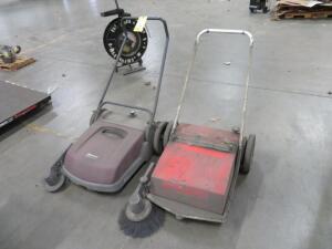 LOT: (2) Manual Floor Sweepers