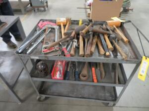 LOT: Rolling Cart with Tools