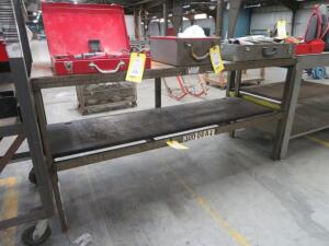 24 in. x 72 in. x 36 in. Steel Work Bench (no contents)