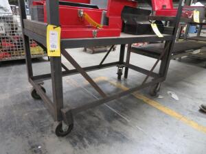 30 in. x 53 in. x 29 in. Rolling Steel Cart