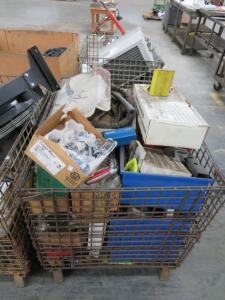 LOT: Assorted Plumbing, Electrical, Tools, etc. in (2) Wire Crates