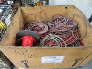 LOT: (1) Box Extension Cords, Hose, Wire Crate, etc.