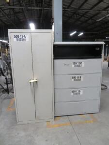 LOT: Steel Cabinet & File Cabinet