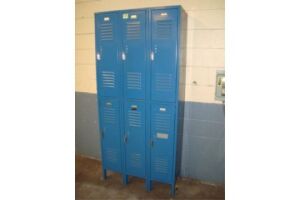 6-Door Locker Cabinet. Bin Size: I.D. 12" x 14"d x 36" tall HIT# 2245298. Loc: 10400 - Spotwelding. Asset Located at 200 Selig Dr. SW, Atlant...