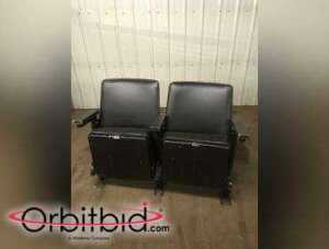 Lot of (2) Floor Mounted Authentic Suite Seats from the Joe Louis Arena. These seats were located...
