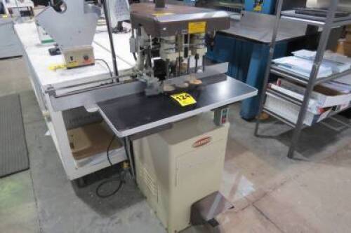 Challenge 3 hole paper drill Machine, Model EH-3A, Serial # 60646 Perforeuse, marque Challenge, mod&egrave;le EH-3A, # de s&eacute;rie 60646