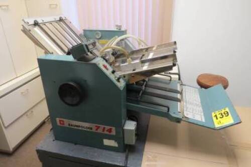 Baumfolder Letter Folder, Model 714 // Plieuse de lettres, marque Baumfolder, mod&egrave;le 714 *Location: 45 rue Alphonse-Desjardins, Salaberry-de-Valleyfield*