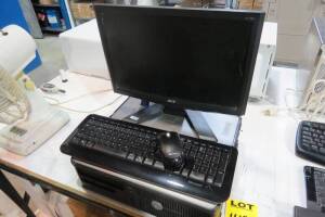 ACER crop, dell intell Core 2, Microsoft keyboard, mouose