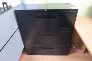 Metal file cabinet