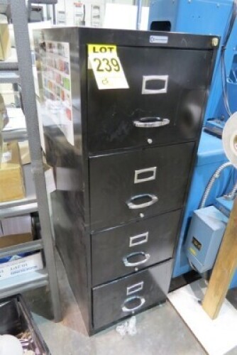 Metal file cabinet