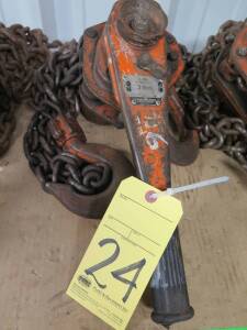 CHAIN HOIST, INGERSOLL-RAND 3 T. CAP.