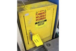 LOT OF (2) FIREPROOF CHEMICAL STORAGE CABINETS