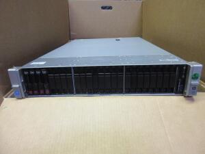 HP PROLIANT DL380 G9 2U RACK SERVER, 2 X INTEL XEON E5-2697 V3 2.6GHZ, 16 X 32GB RAM, 4 X HP 1.2TB 10K SAS HARD DRIVE, 2 X HP PM863 2.5" 480GB SSD SATA 6Gbps, MODEL: MZ-7LM4800, SERIAL NO. MXQ54109FK