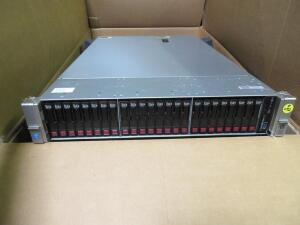 HP PROLIANT DL380 G9 2U RACK SERVER, 2 X INTEL XEON E5-2697 V3 2.6GHZ, 16 X 32GB RAM, 10 X INTEL SSD DC S3610 SERIES 1.6TB 6Gbps HARD DRIVE, MODEL: SSDSC2BX016T4P, 14 X HP 1.2TB SAS HARD DRIVE, 10K, MODEL: EG1200JEMDA, 2 X HP PM863 2.5" 480GB SSD SATA 6Gb