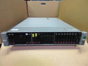 HP PROLIANT DL380 G9 2U RACK SERVER, 2 X INTEL XEON E5-2697 V3 2.6GHZ, 16 X 32GB RAM, 2 X HP 5100 MAX 1920GB SATA 6Gbps, MODEL: MTFDDAK1T9TCC, 2 X HP 5100 ECO 1.9TB SATA 6Gbps, MODEL: MTFDDAK1T9TBY, 1 X HP SM863 1.9TB SATA 6Gbps, MODEL: MZ-7KM1T90, 8 X HP