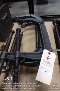 Lot - (4) C clamps