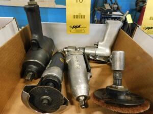 LOT: Pneumatic Tools including 1/2 in. Impact Wrench, Drill, Butterfly Wrench, Die Grinders