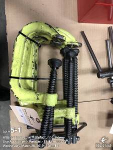 Lot - (6) C clamps