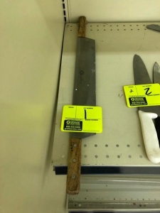 15" double handle knife