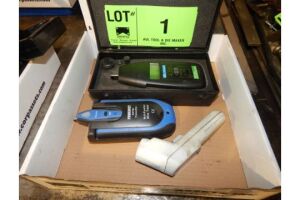 LOT/ DIGITAL TACHOMETER, POWER FIST MULTI-FUNCTION WIRE TRACER AND POWER FIST THERMOMETER