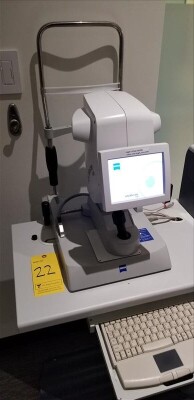 Carl Zeiss optical biometry, model IOL Master 500 s/n 1089287, (2013) W/ adjustable ophthalmic table, s/n 12426 w/ Brother HL-5370DW printer s/n U62248D2J506053