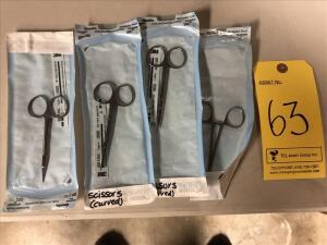 (4) 3M scissors