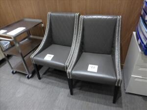 (2) high back chairs