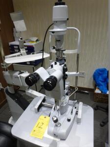 CSO mega digital vision slit lamp, model SL-990-5X, s/n 02B1-12070182 (tagged 12)