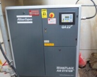 ATLAS COPCO Compresseur d'air &agrave; vis 30 forces, Mod. GA22 Plus, Annee 2007, 11 541hrs, S/N API299748