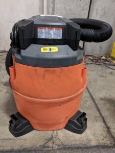 Ridgid Blower Vac, 16 gallons capacity, 6.5 HP