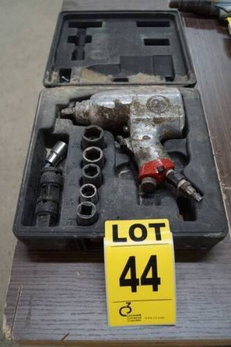 CHICAGO PNEUMATIC Drill set with 8 attachments and rigid carrying case