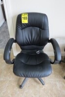 Executive leather office chair (broken wheel)