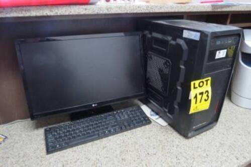 XIGMATEK Desktop, LG Monitor, wireless keyboard