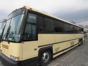 1997 MCI 102-DL 3H Charter Bus, VIN 1M8PDMTA7VP049047, DD Series 60 Engine, 55 Seats, 1,256,514 Miles (est.) # 18174 Not Drivable
