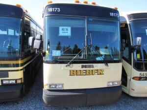 2000 MCI 102-DL3H Charter Bus, VIN 1M8PDMPA5YPo52415, DD Series 60 Engine, 55 Seats, 2,100,425 Miles (est.), #18173, Located at Shumaker