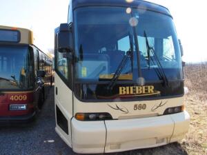 2003 MCI E-4500 Charter Bus, VIN 1M8TRMPA63P062007, DD Series 60 Engine, 54 Seats, 779,030 Miles (est.), # 580 Not Driveable, Located at Shumaker
