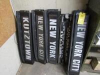 LOT: (5) Destination Banners