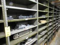 LOT: (6) Sections of Steel Shelving with Contents, 3 ft. X 7 ft. X 16 in.