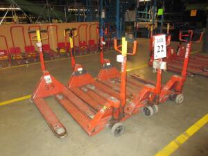 LOT (6) RBT 5000LBS PALLET JACKS