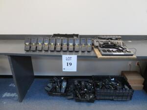 LOT OF ASSTD PSION HANDHELD SCANNERS (40) 7545 XV AND (13) 7545XA, W/ POWER SUPPLIES