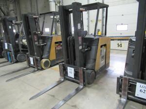 CATERPILLAR STAND UP FORKLIFT 36 VOLT MODEL 3000 POUND CAPACITYEC15KS-C30TT UNIT# 109