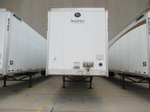 2013 GREAT DANE DRY VAN TRAILER 53' FOOT LONG VIN# 1GRAP0628DT576065 UNIT# 9112