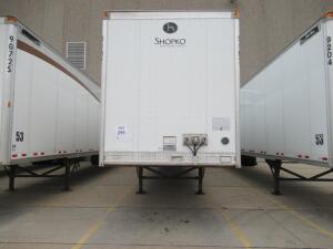 2013 GREAT DANE DRY VAN TRAILER 53' FOOT LONG VIN# 1GRAP0629DT576060 UNIT# 9107