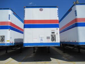 2007 GREAT DANE DRY VAN TRAILER 53' FOOT LONG VIN# 1GRAA06287B705997 UNIT# 9004