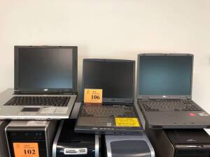 TOSHIBA & ACER SATELLITE LOT OF 3 LAPTOPS